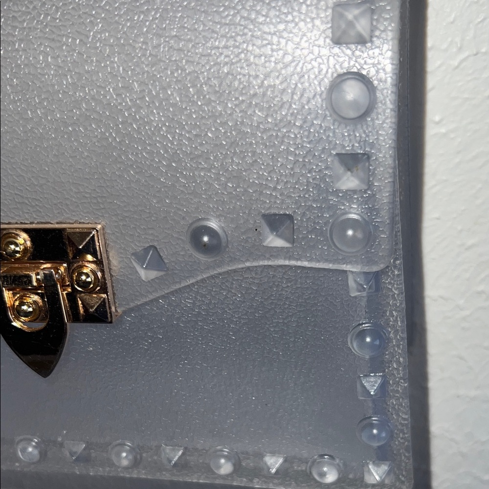 Studded Transparent Handbag - Picture 2 of 3